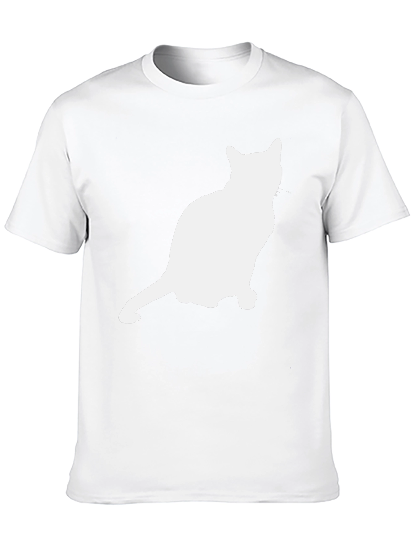 Cat Silhouette Graphic Tee - Unisex Black T-Shirt