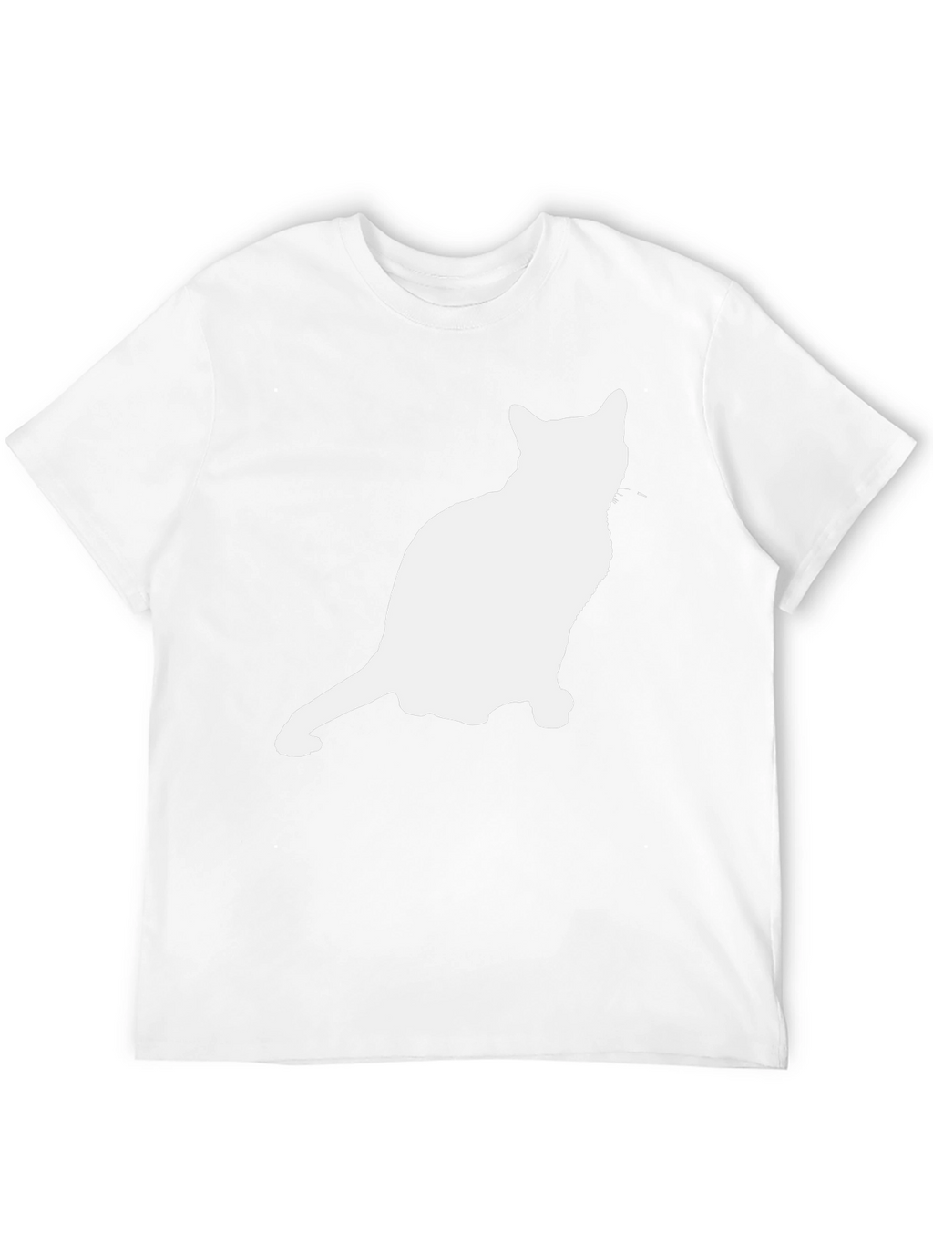 Cat Silhouette Graphic Tee - Unisex Black T-Shirt