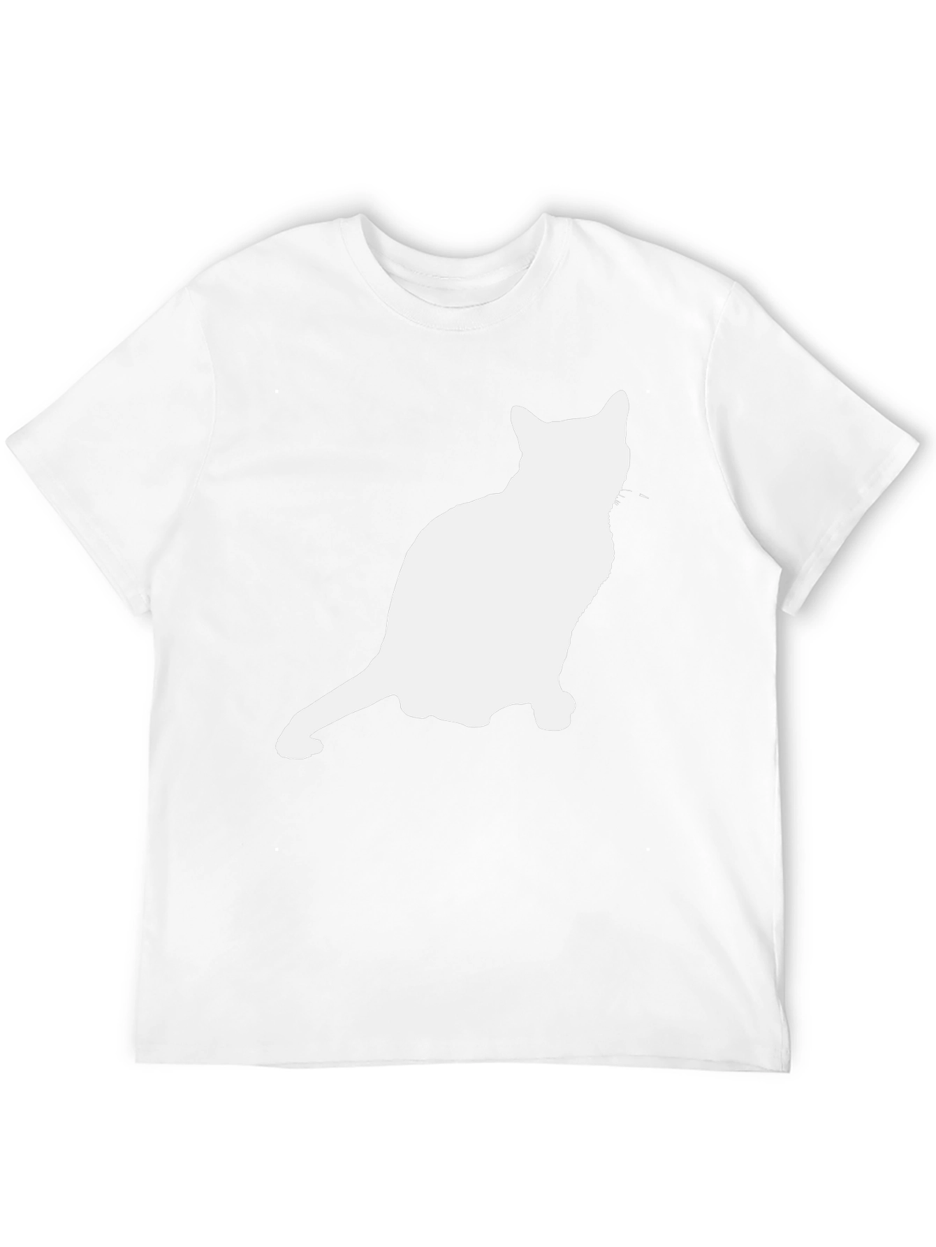 Cat Silhouette Graphic Tee - Unisex Black T-Shirt