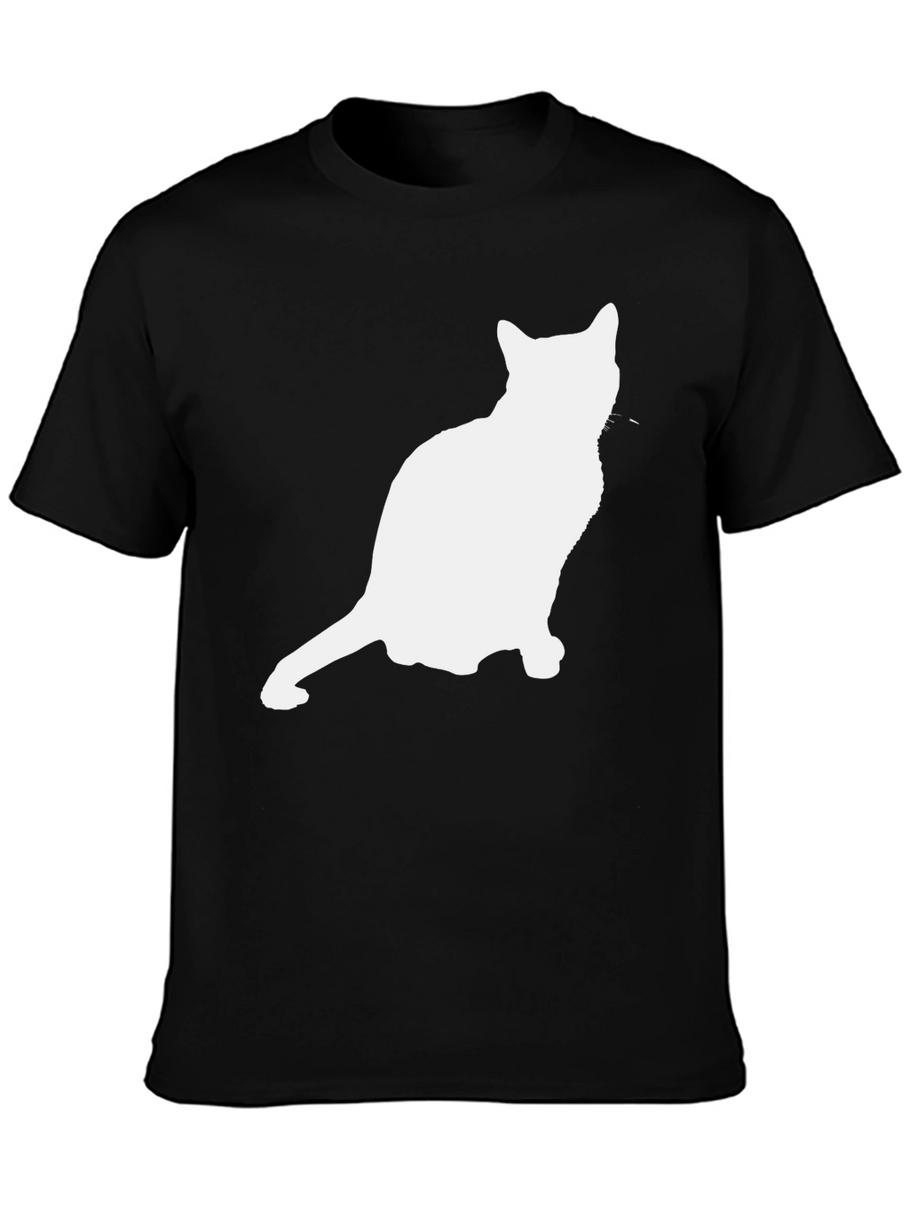 Cat Silhouette Graphic Tee - Unisex Black T-Shirt