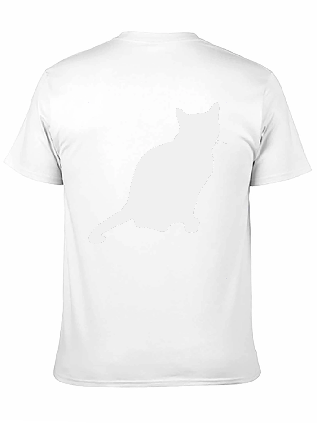 Cat Silhouette Graphic Tee - Unisex Black T-Shirt