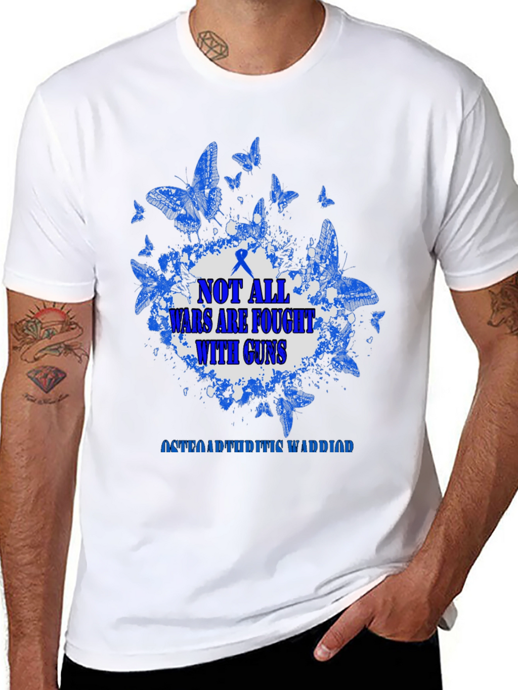 Osteoarthritis Warrior T-Shirt - Butterfly Design