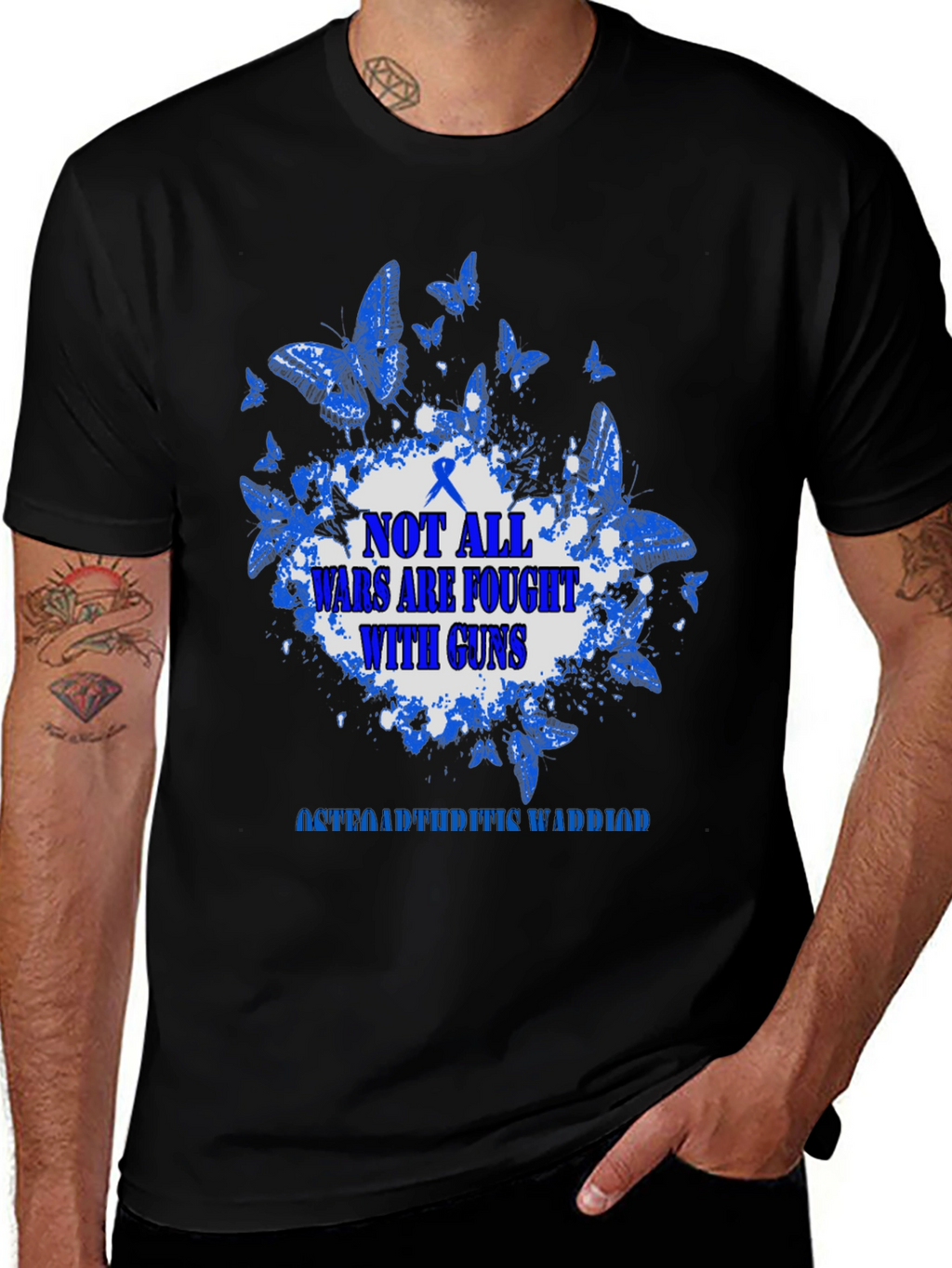 Osteoarthritis Warrior T-Shirt - Butterfly Design
