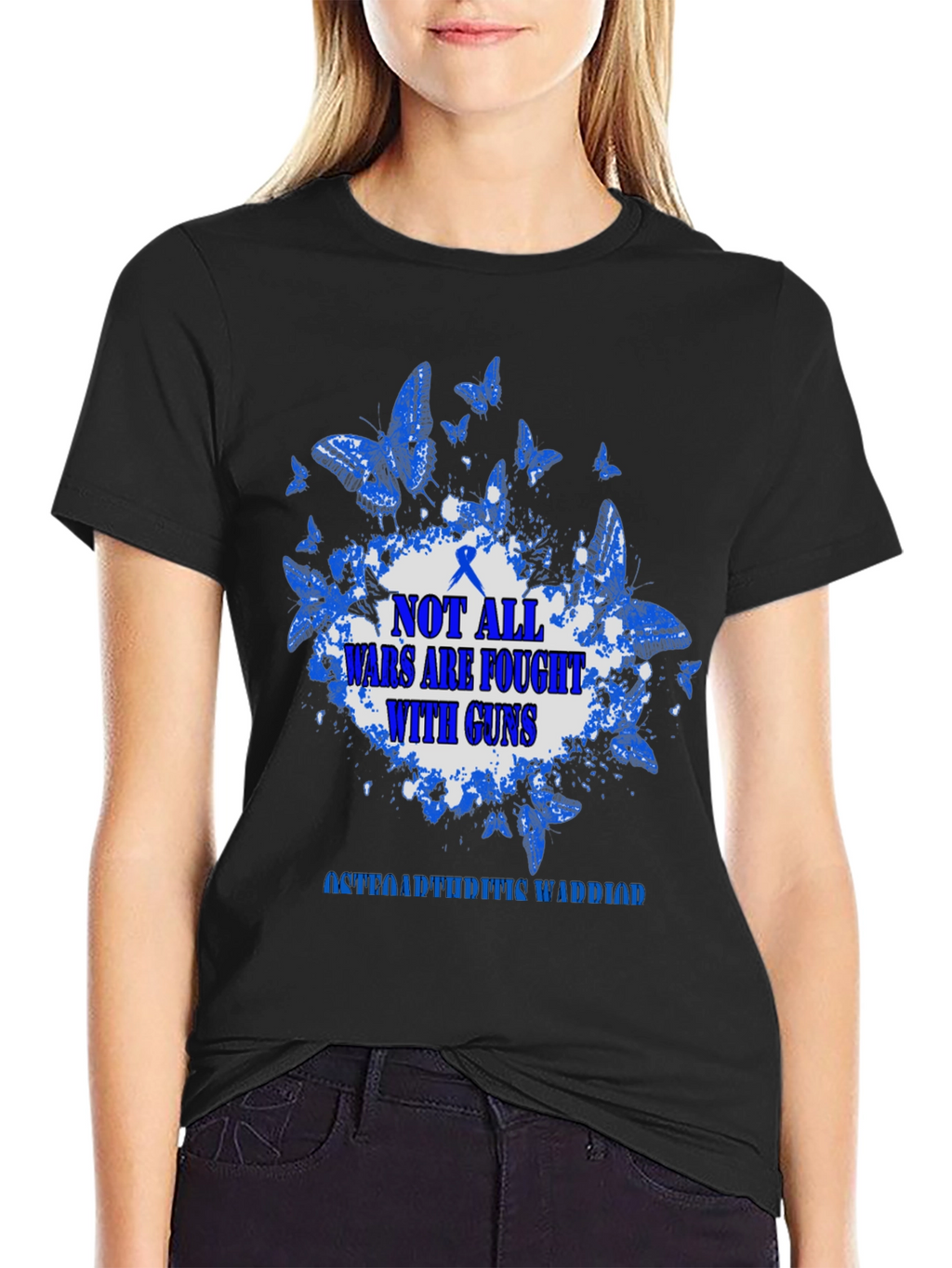 Osteoarthritis Warrior T-Shirt - Butterfly Design