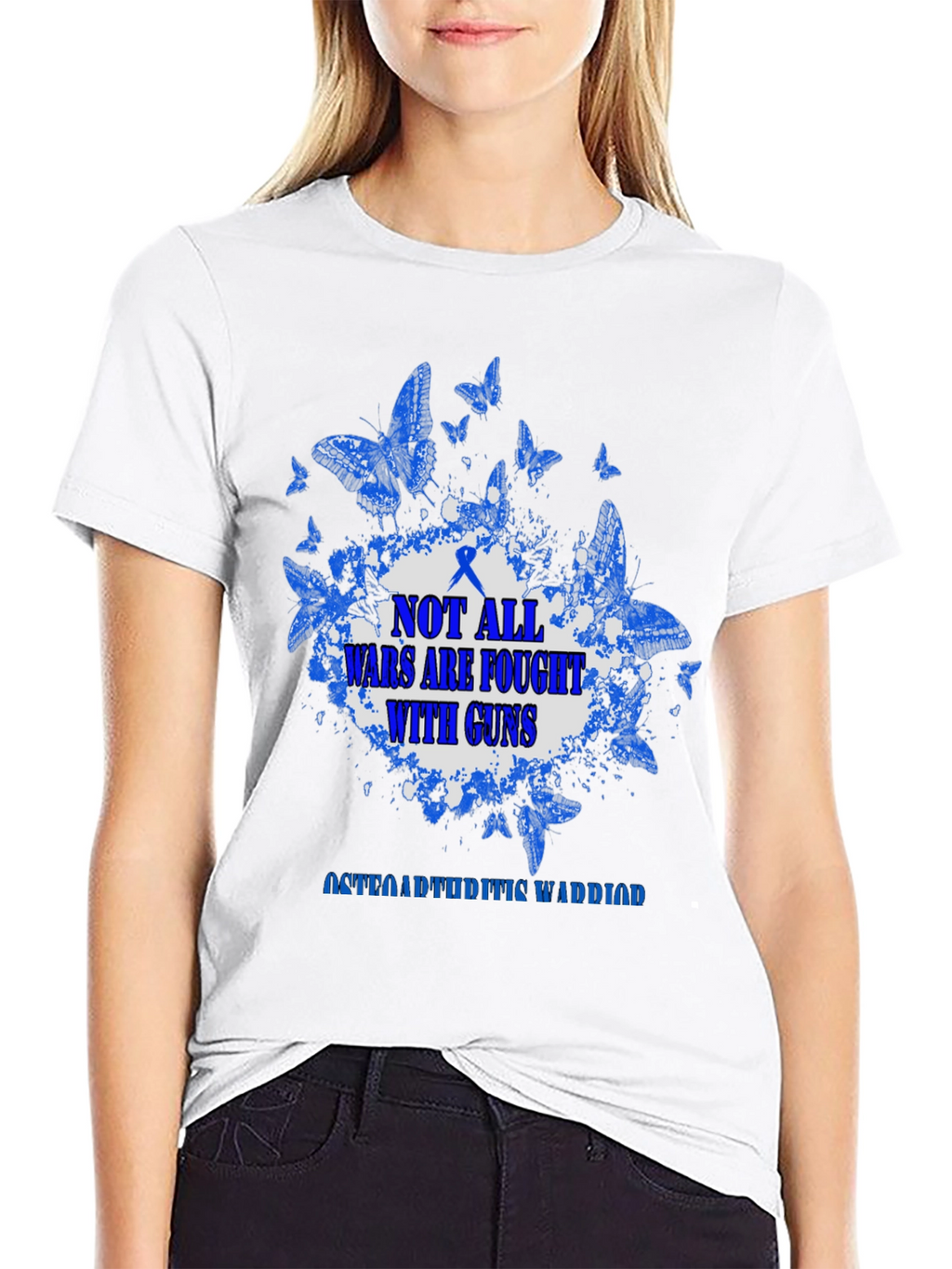 Osteoarthritis Warrior T-Shirt - Butterfly Design