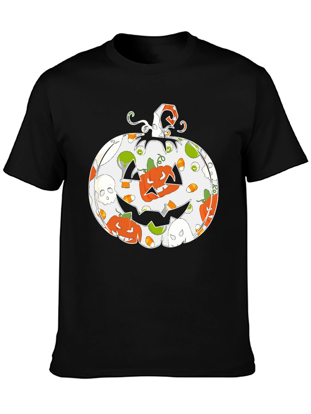 Halloween Pumpkin Pattern T-Shirt