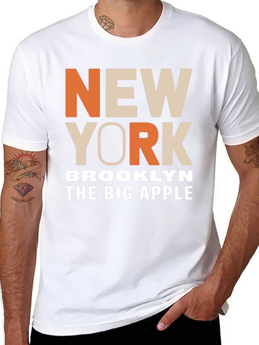 New York Brooklyn Big Apple T-Shirt