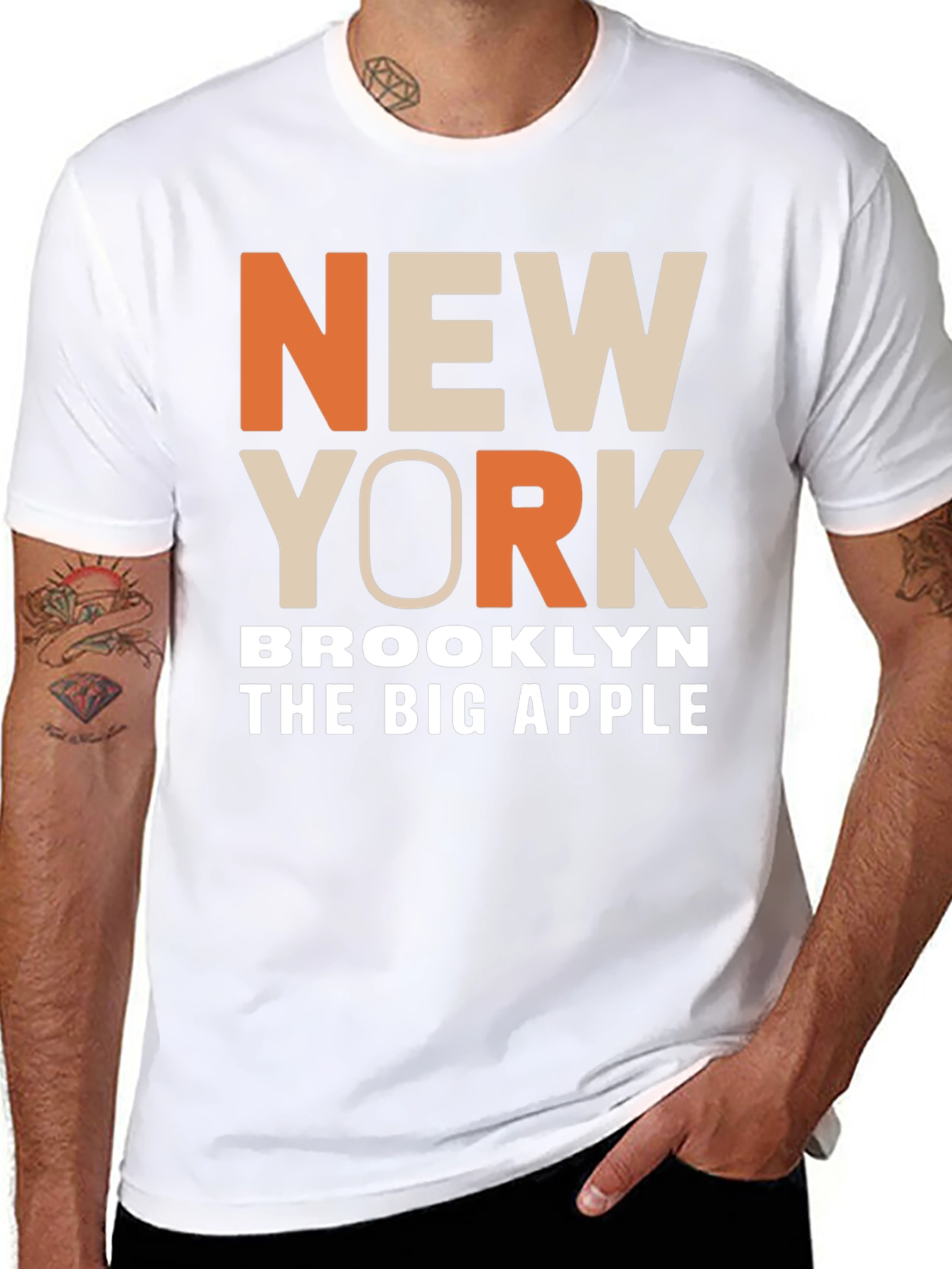New York Brooklyn Big Apple T-Shirt