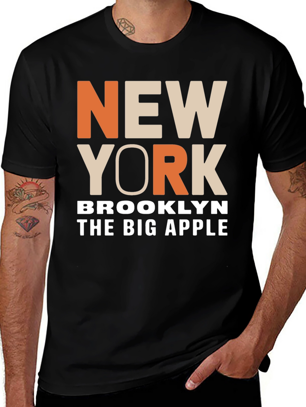 New York Brooklyn Big Apple T-Shirt