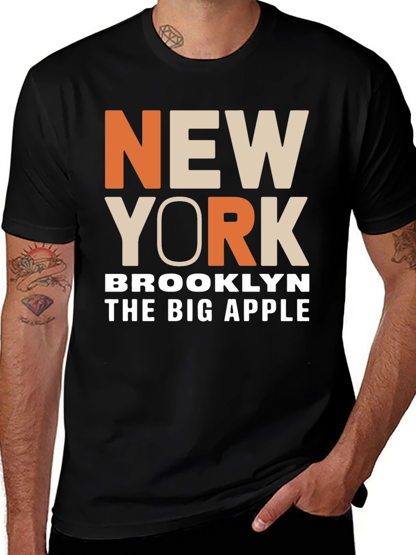 New York Brooklyn Big Apple T-Shirt