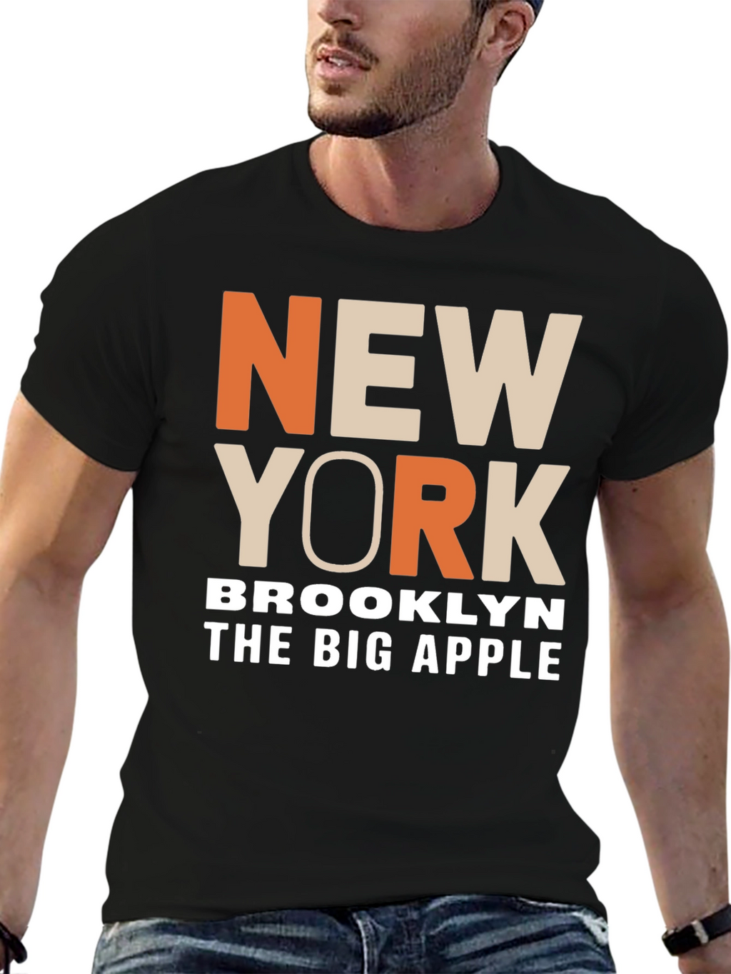 New York Brooklyn Big Apple T-Shirt
