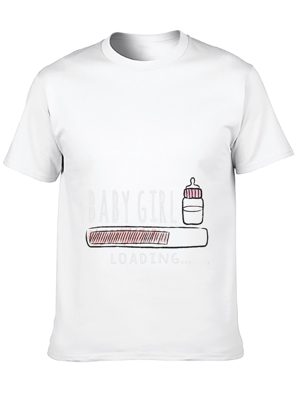 Baby Girl Loading T-Shirt - Expecting Mom Tee