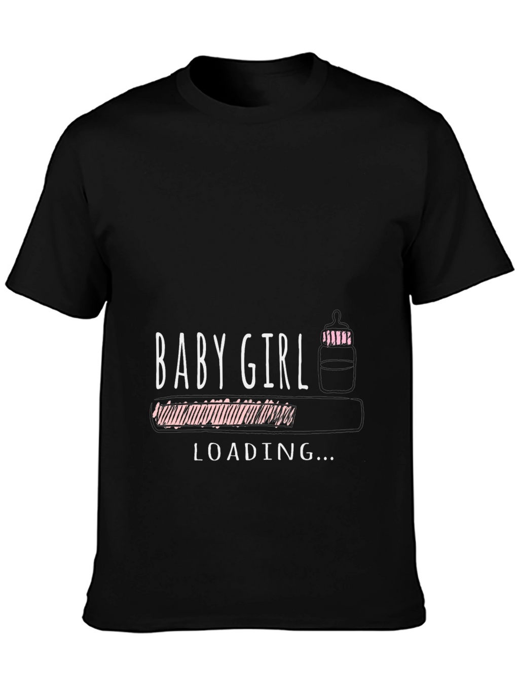 Baby Girl Loading T-Shirt - Expecting Mom Tee