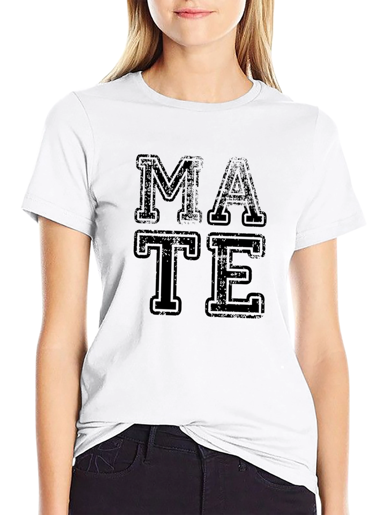 MATE Graphic Tee - Black Cotton T-Shirt