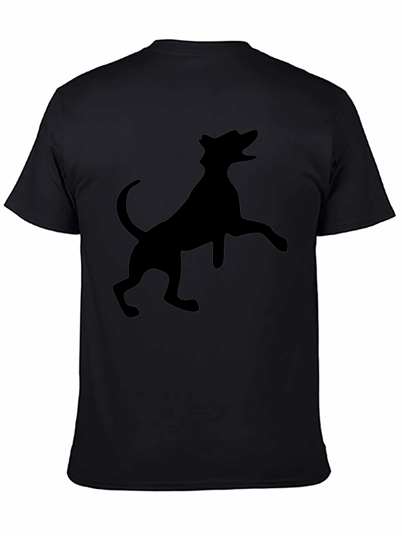 Black Dog Silhouette Graphic Tee
