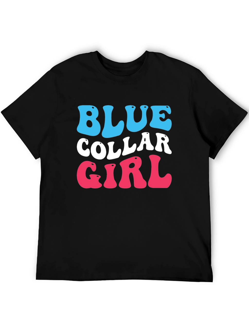 Blue Collar Girl Graphic T-Shirt - Trendy Cotton Tee
