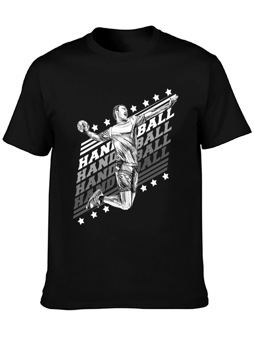 Handball Player Graphic T-Shirt