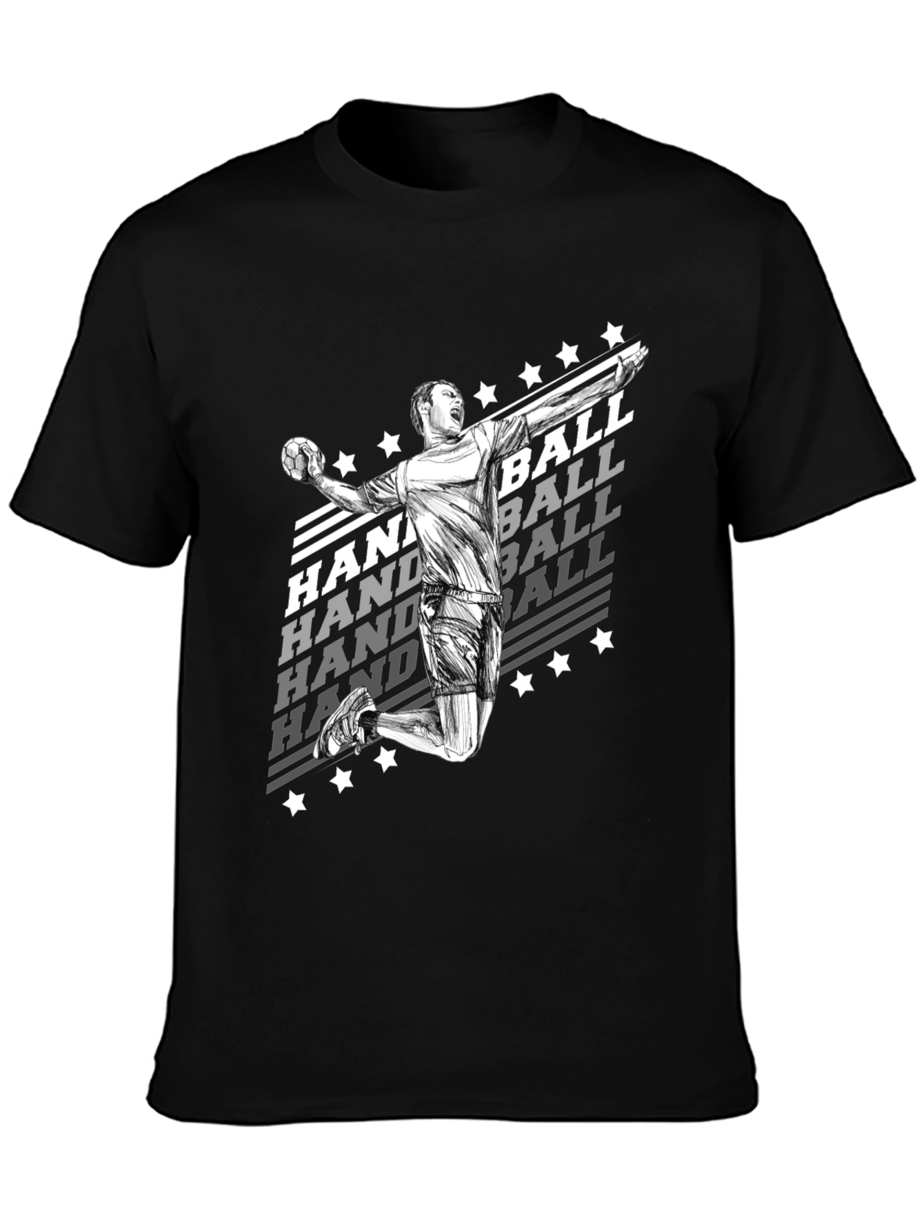 Handball Player Graphic T-Shirt