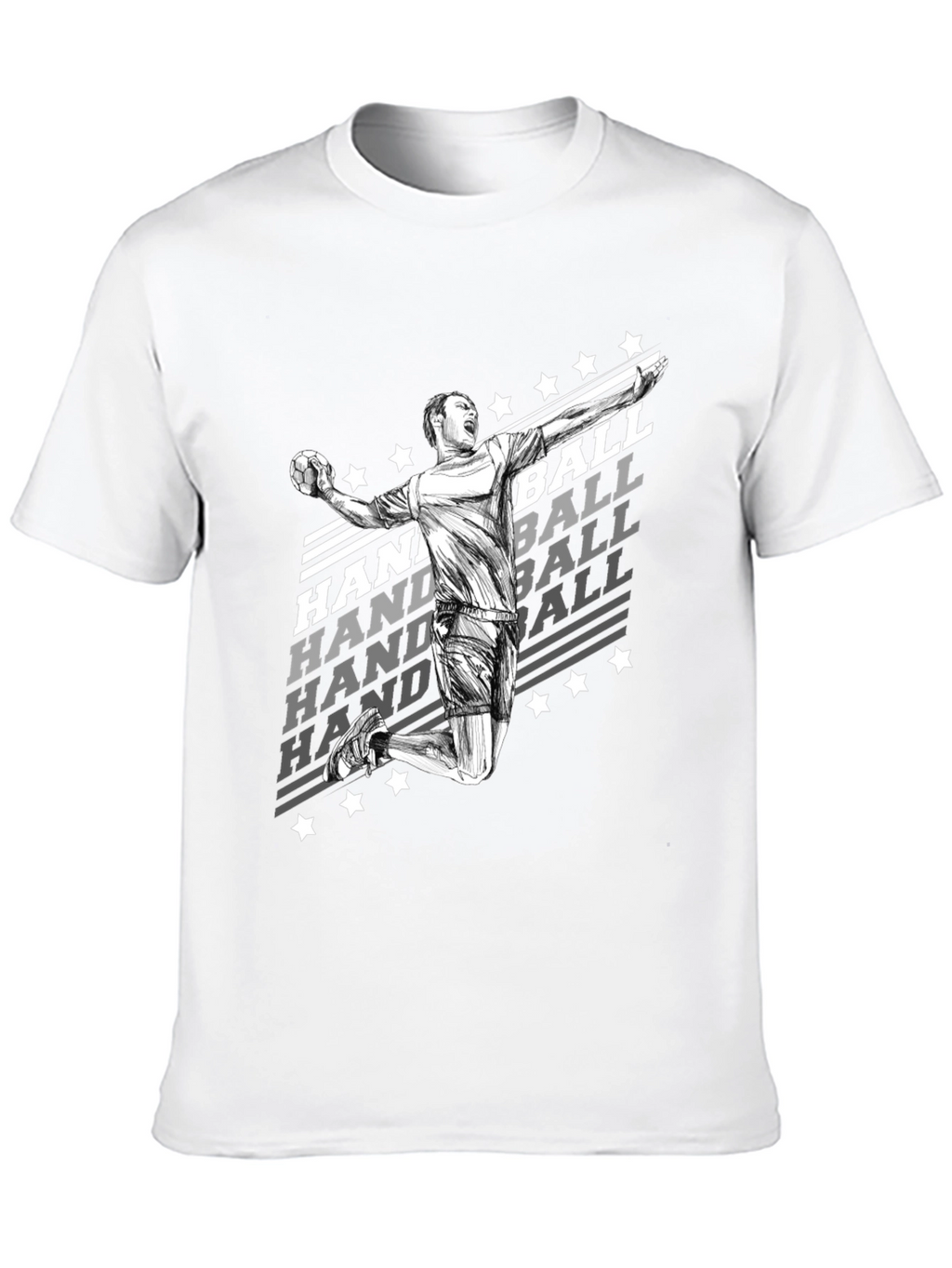 Handball Player Graphic T-Shirt