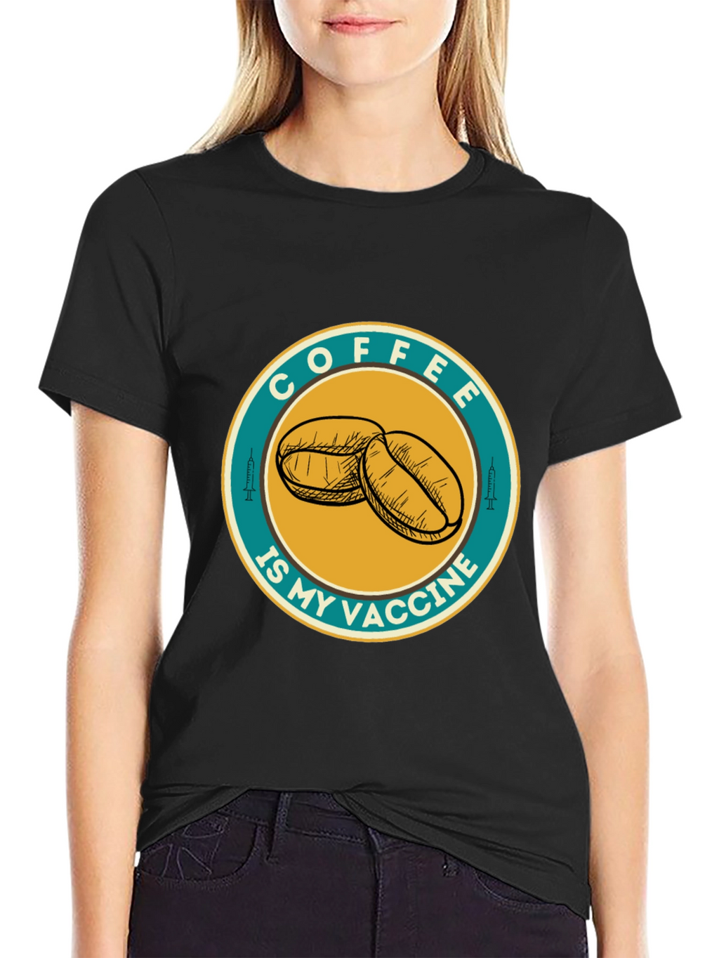 Coffee Is My Vaccine Graphic T-Shirt