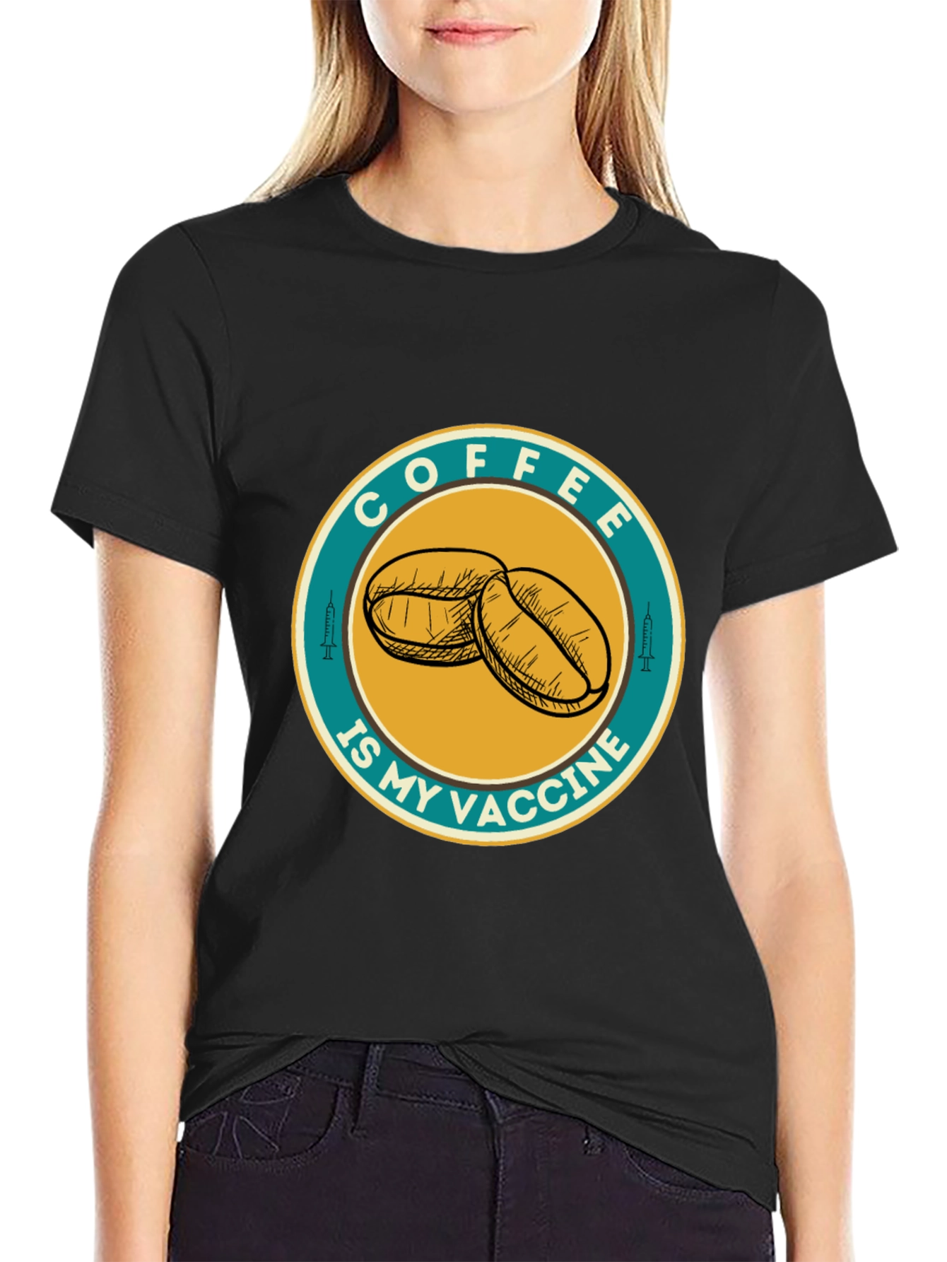Coffee Is My Vaccine Graphic T-Shirt