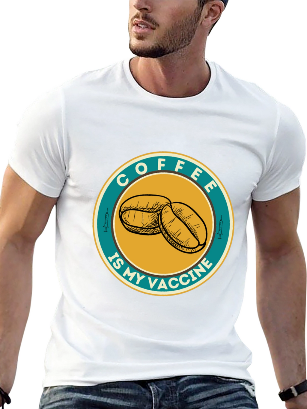 Coffee Is My Vaccine Graphic T-Shirt
