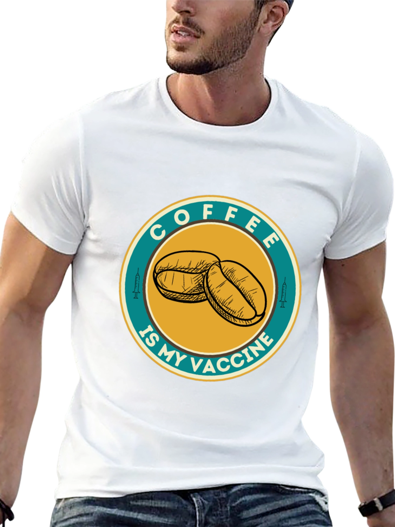 Coffee Is My Vaccine Graphic T-Shirt