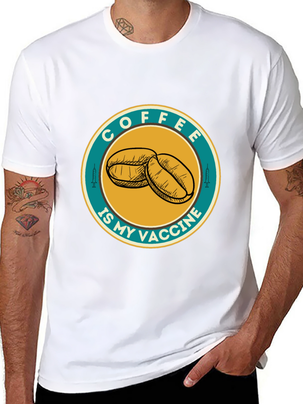 Coffee Is My Vaccine Graphic T-Shirt