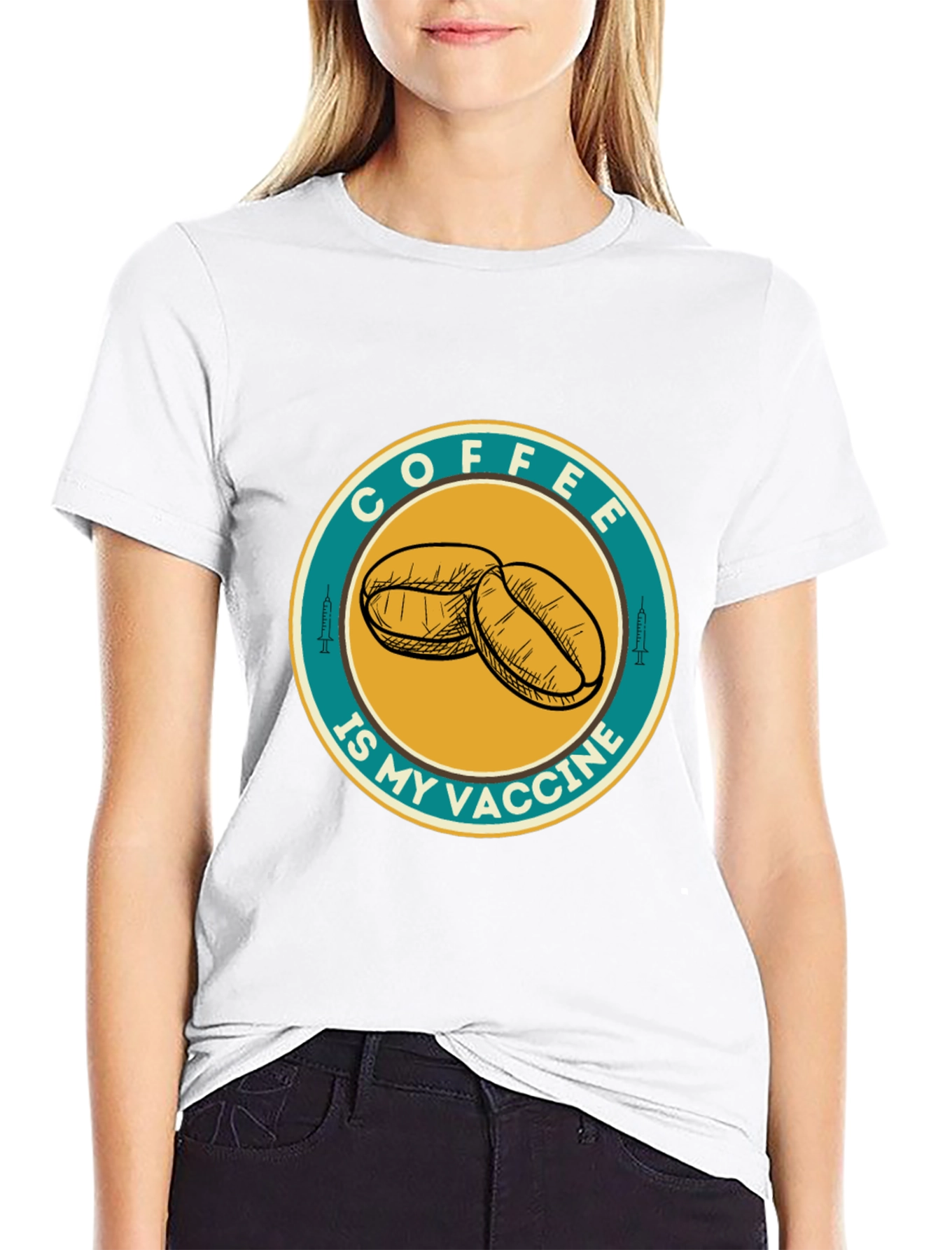 Coffee Is My Vaccine Graphic T-Shirt
