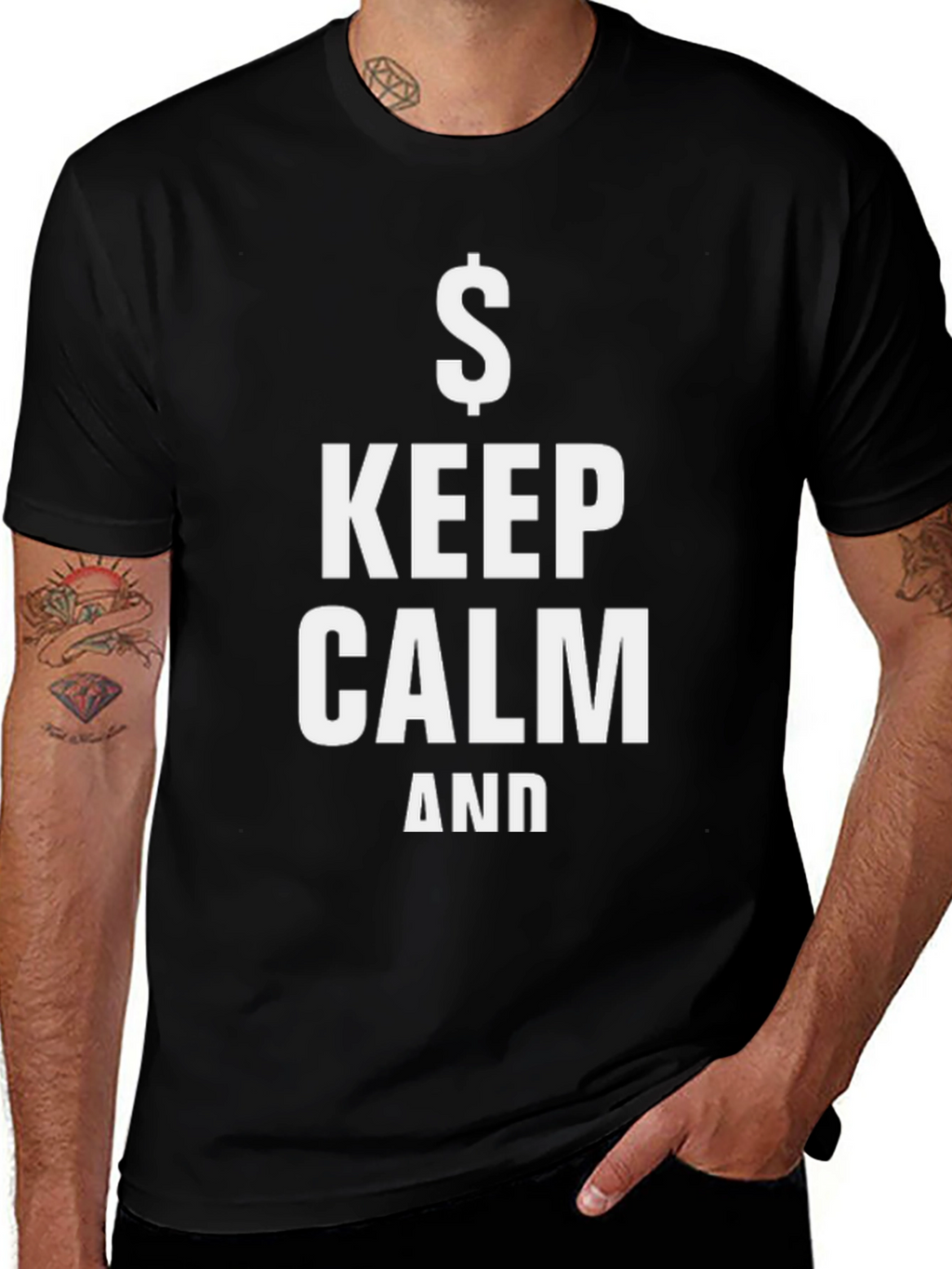 Keep Calm & Get Paid Black T-Shirt