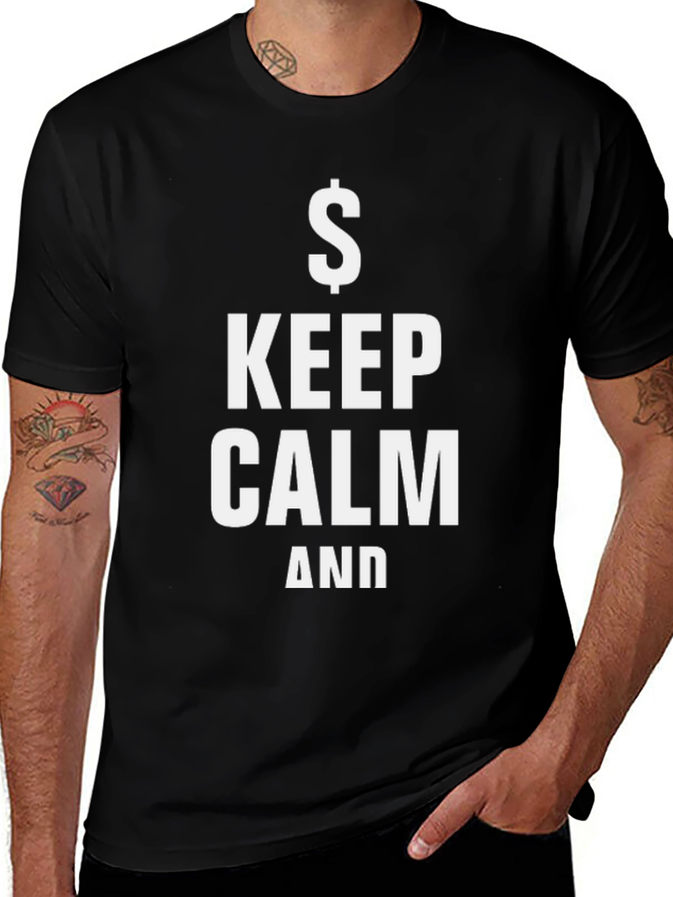 Keep Calm & Get Paid Black T-Shirt