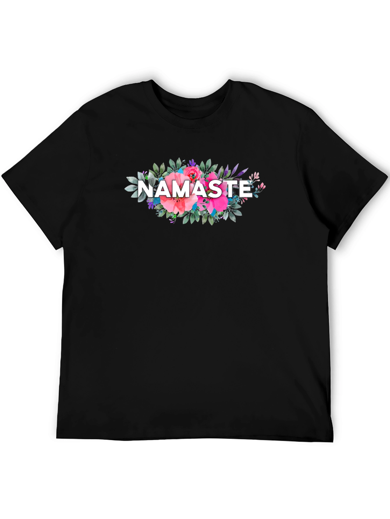 Namaste Floral Graphic T-Shirt