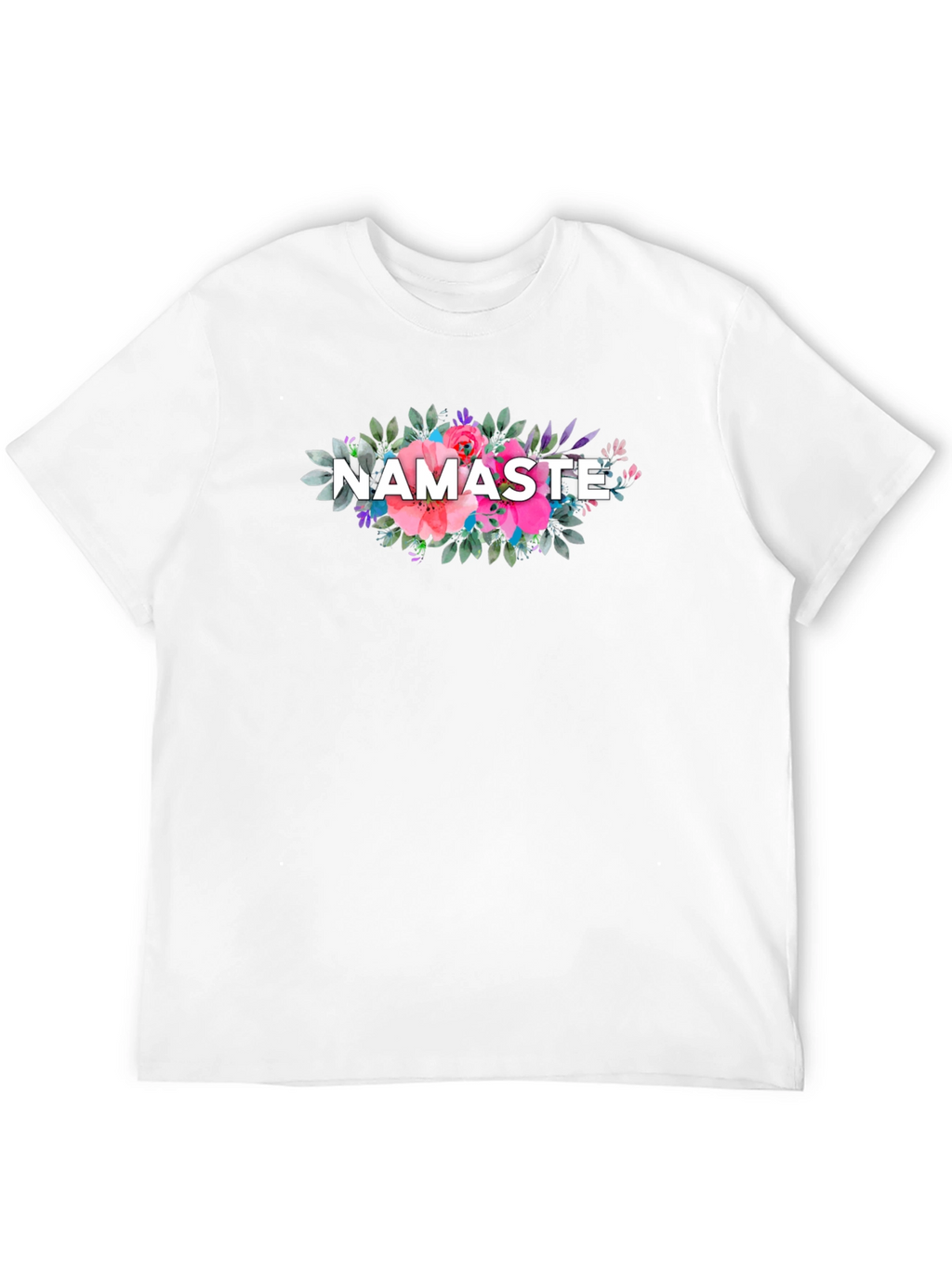 Namaste Floral Graphic T-Shirt