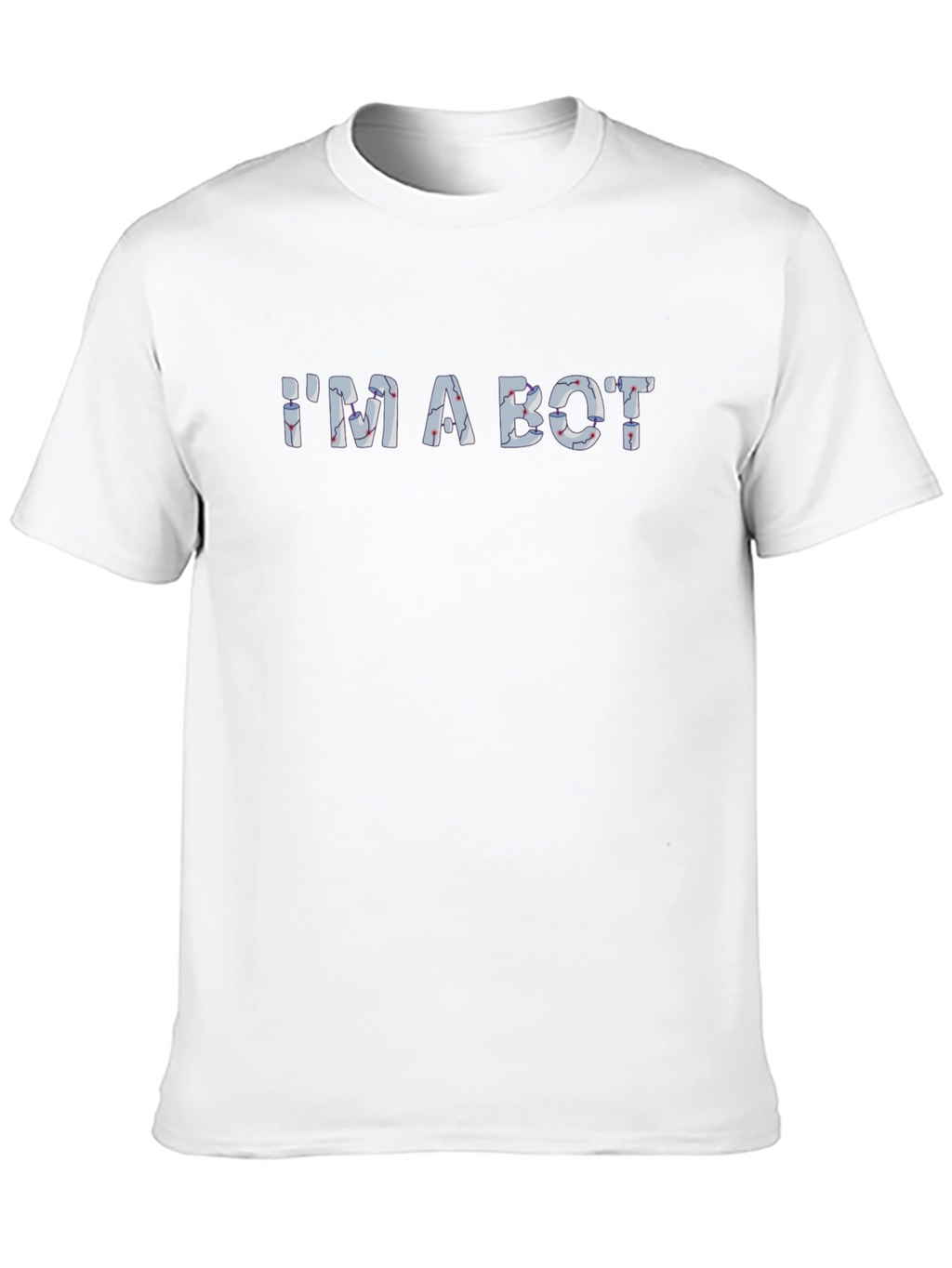 IM A BOT Graphic Print Mens T-Shirt - Black
