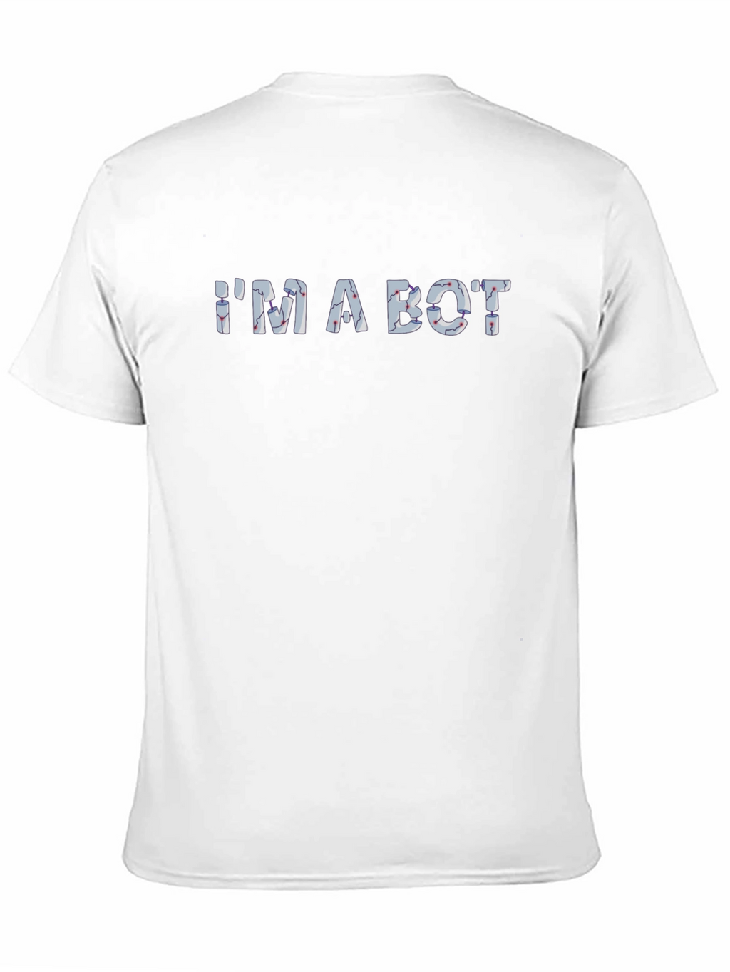 IM A BOT Graphic Print Mens T-Shirt - Black