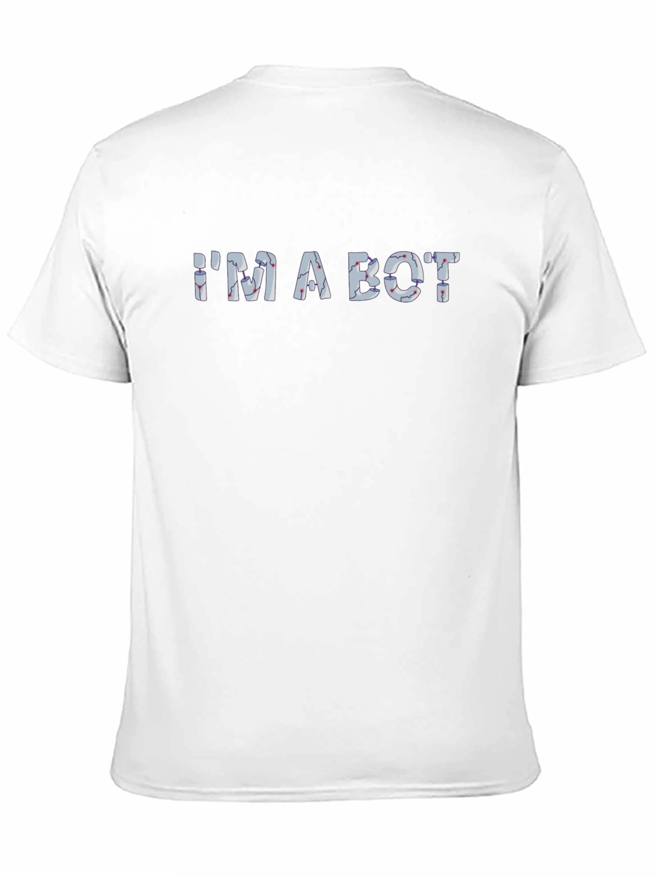 IM A BOT Graphic Print Mens T-Shirt - Black