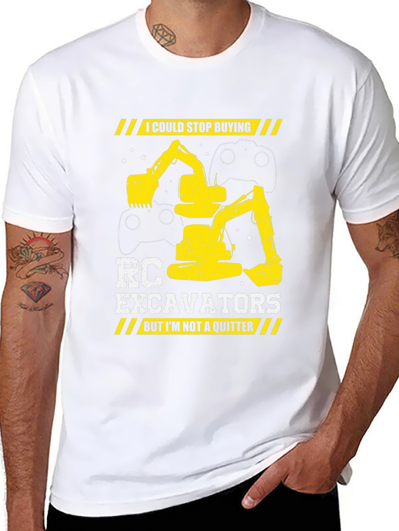 RC Excavator T-Shirt - Construction Hobbyist Apparel