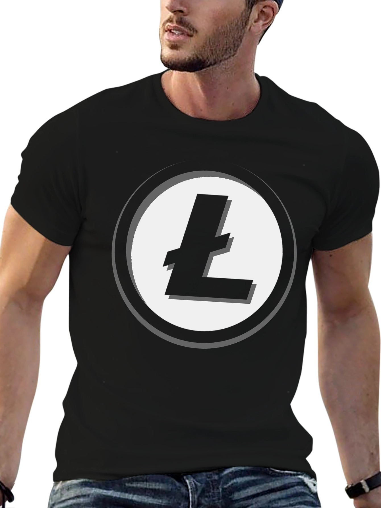 Litecoin Logo T-Shirt - Crypto Enthusiast Apparel