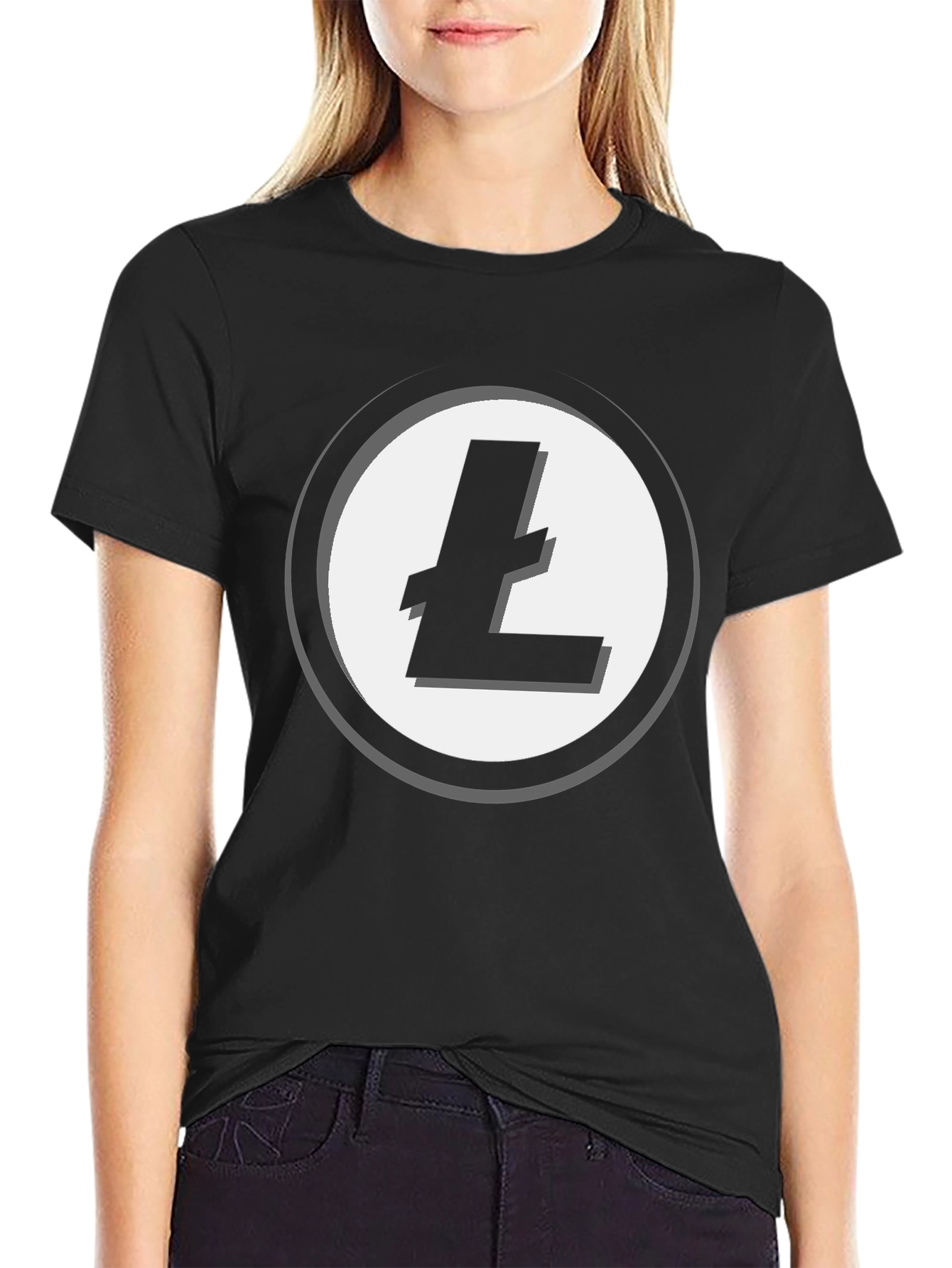 Litecoin Logo T-Shirt - Crypto Enthusiast Apparel