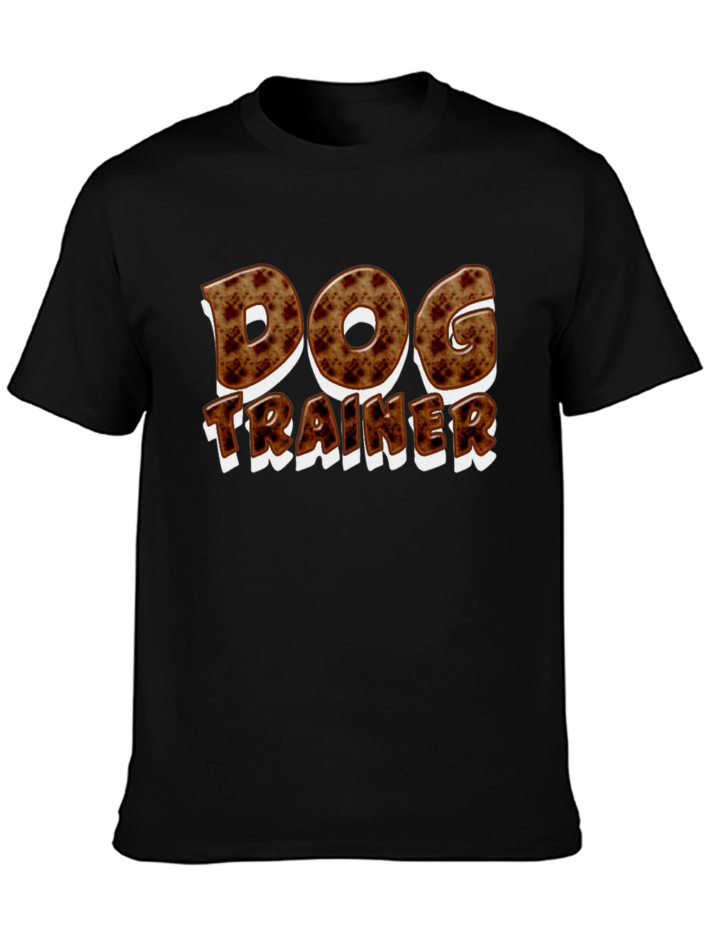 Dog Trainer Graphic T-Shirt - Black Casual Tee