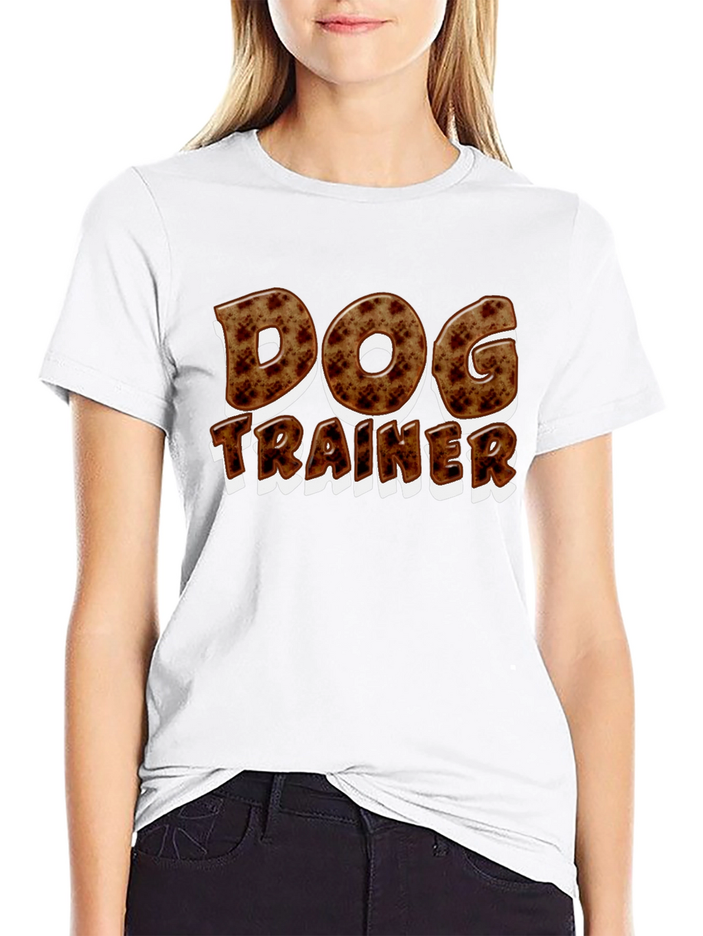 Dog Trainer Graphic T-Shirt - Black Casual Tee