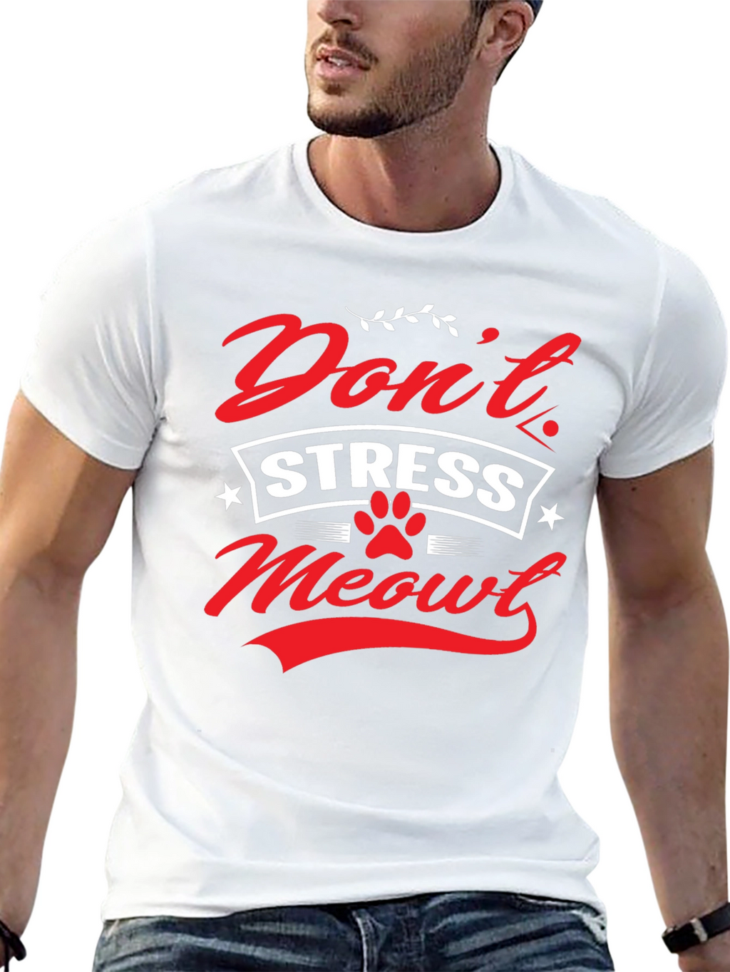 Dont Stress Meowt Graphic T-Shirt