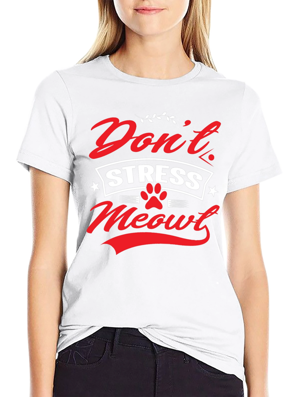 Dont Stress Meowt Graphic T-Shirt