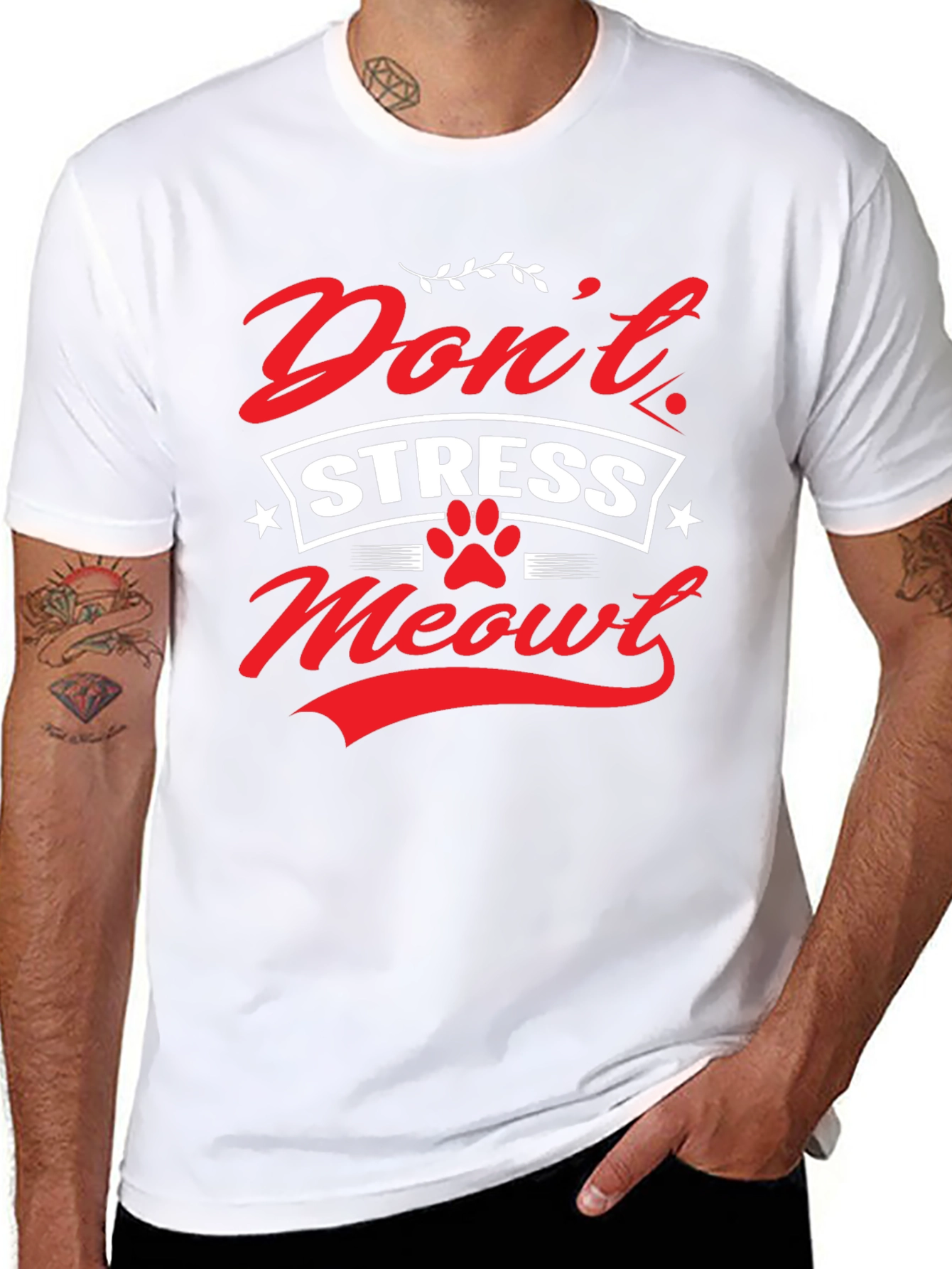 Dont Stress Meowt Graphic T-Shirt
