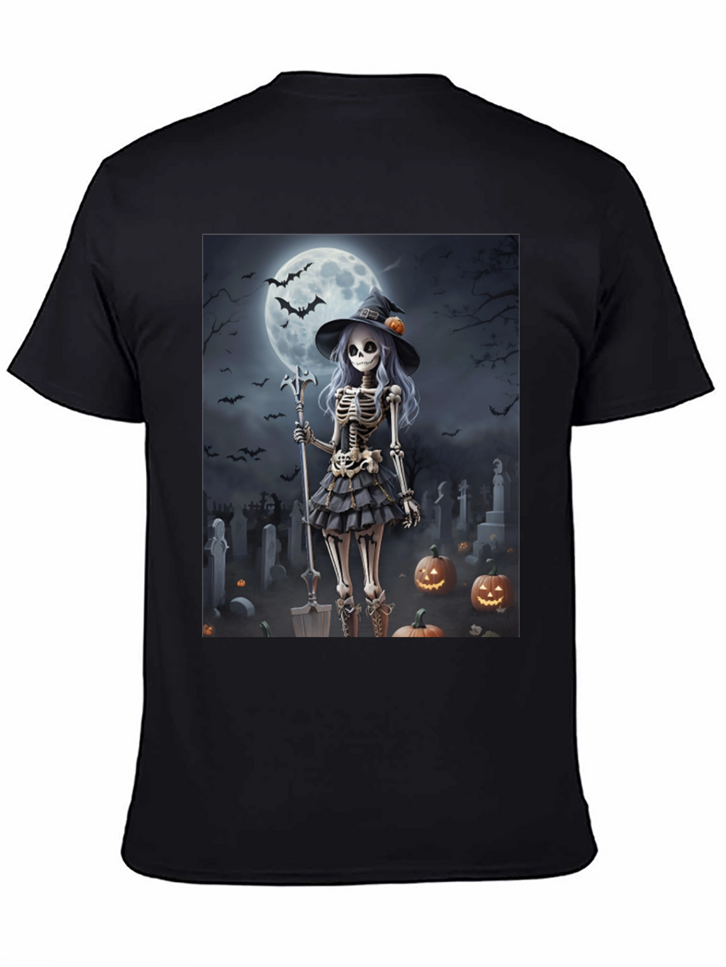 Halloween Skeleton Witch T-Shirt