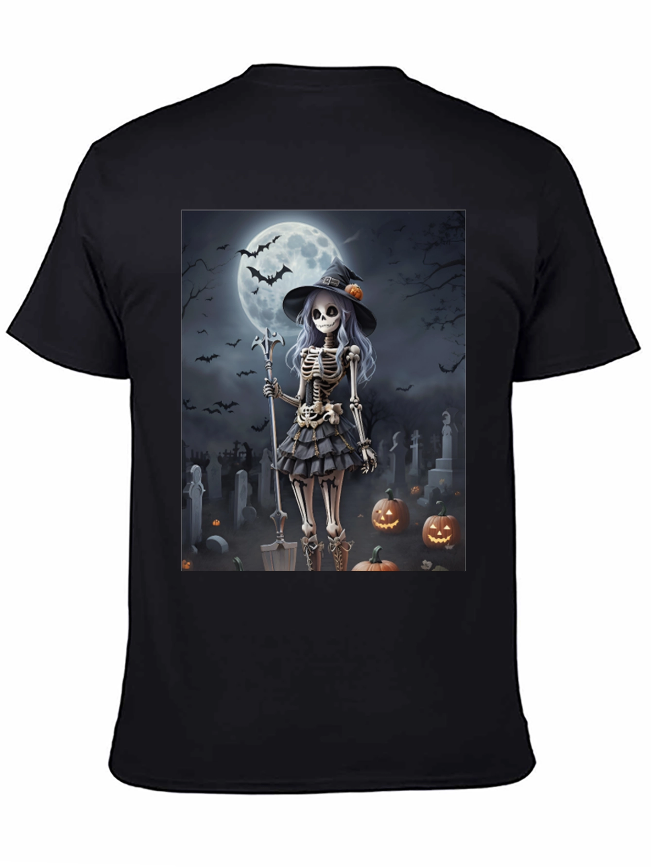 Halloween Skeleton Witch T-Shirt