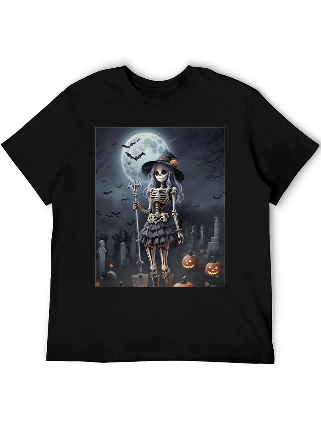 Halloween Skeleton Witch T-Shirt
