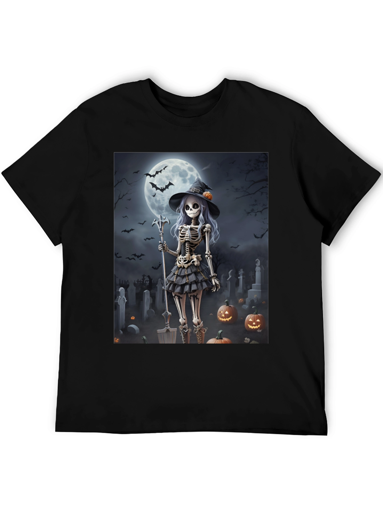 Halloween Skeleton Witch T-Shirt