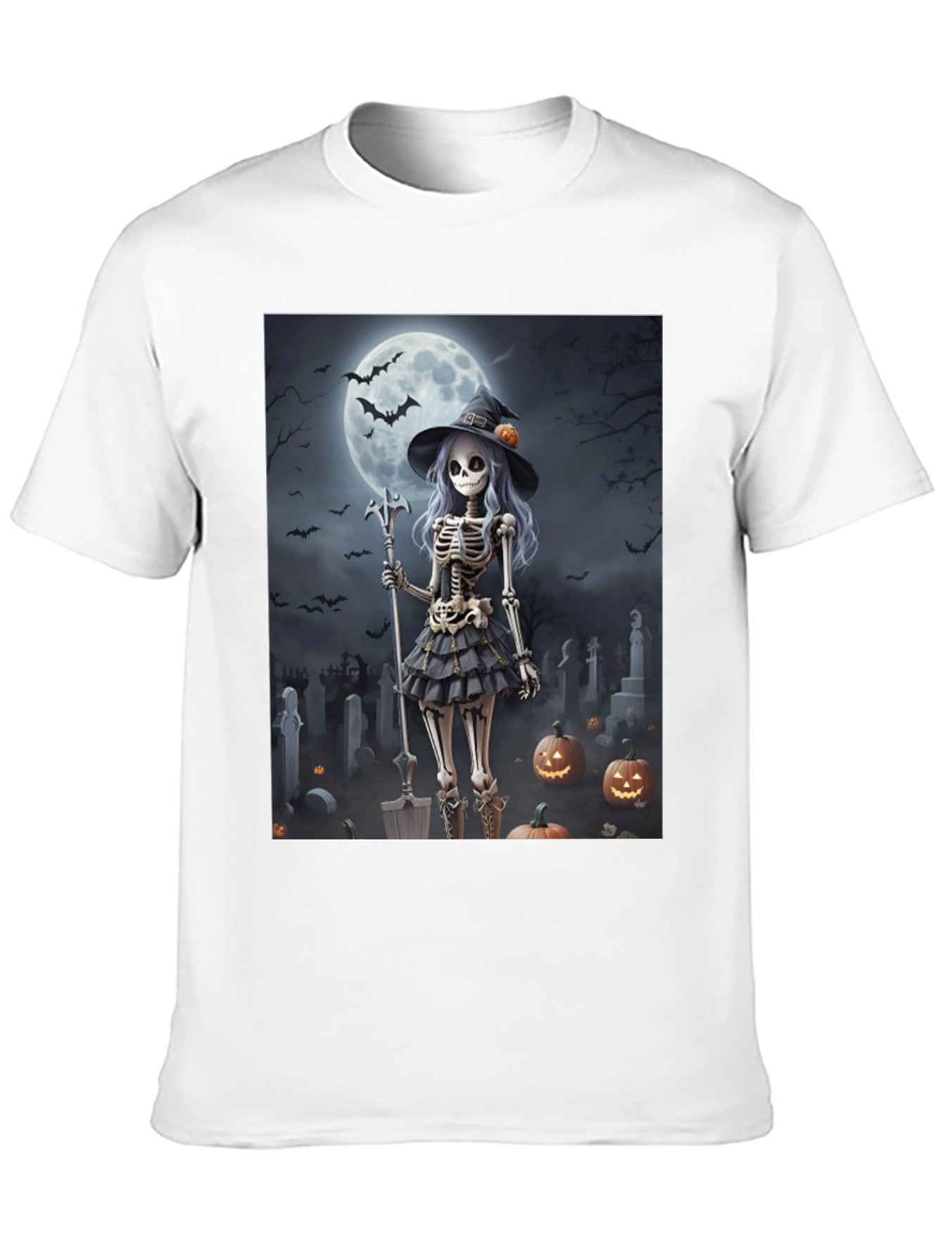 Halloween Skeleton Witch T-Shirt