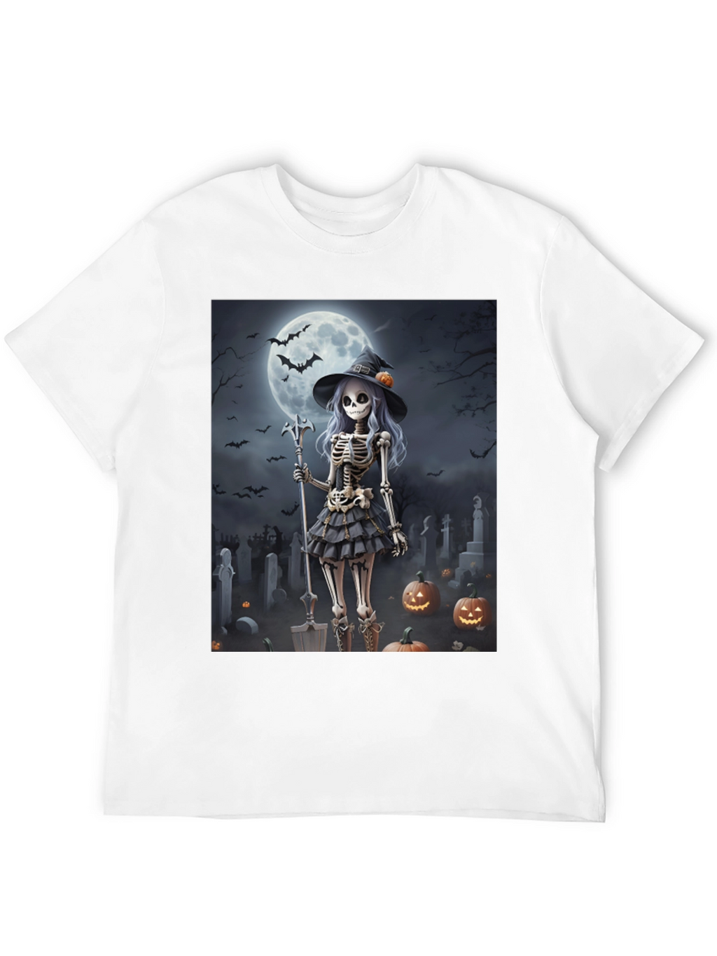 Halloween Skeleton Witch T-Shirt